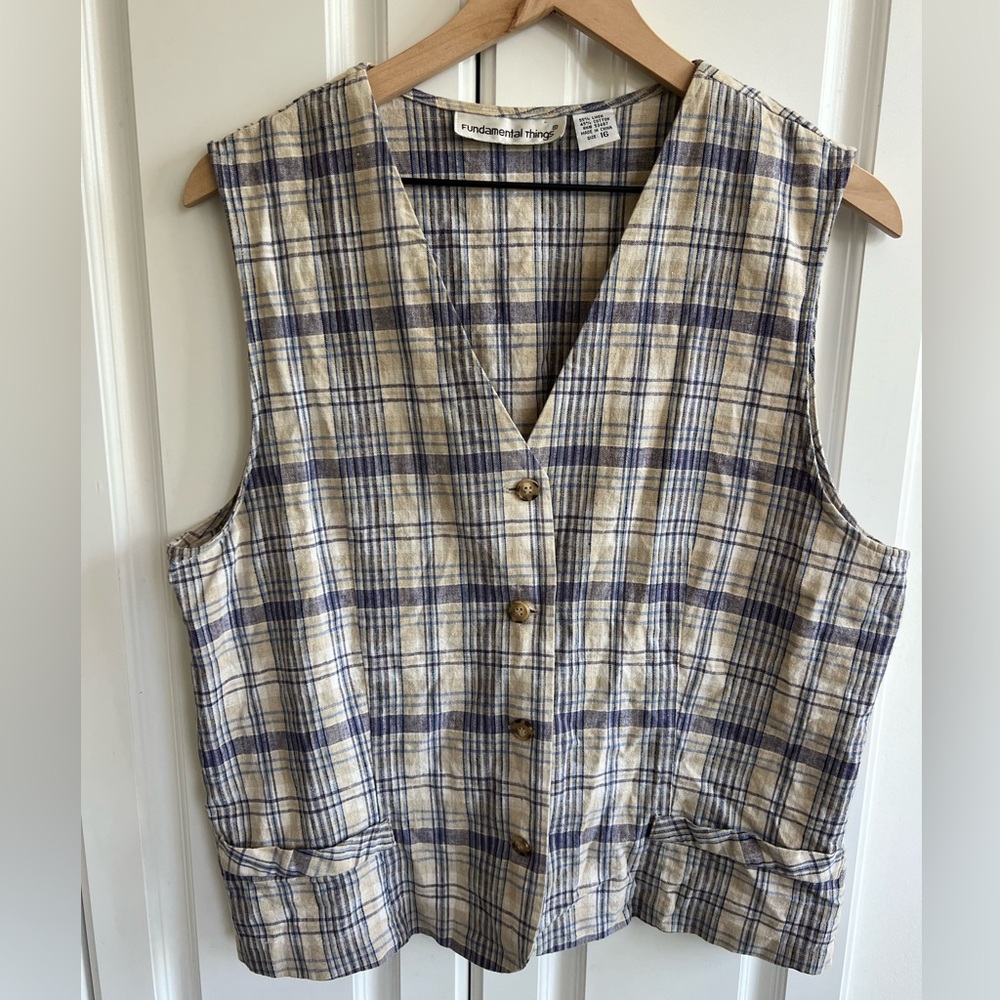 Plaid Vest